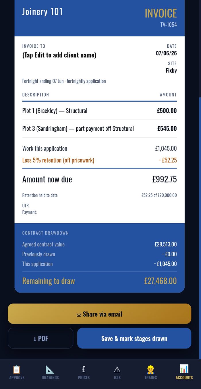 Invoicing